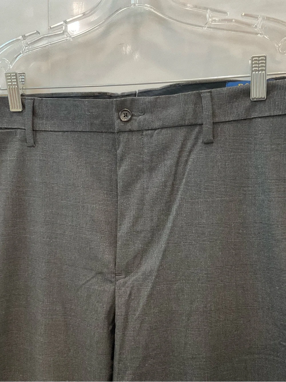 POLO Ralph Lauren Stretch Straight Fit CHARCOAL GLEN PLAID Pants size 38-30 T84
